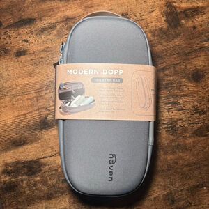 Haven Gray One Size Modern Dopp Toiletry Travel Bag